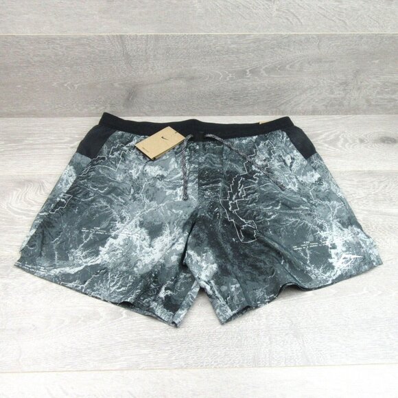 Nike Stride 7" Trail Running Shorts Mens Size Large Black NEW - Picture 2 of 14